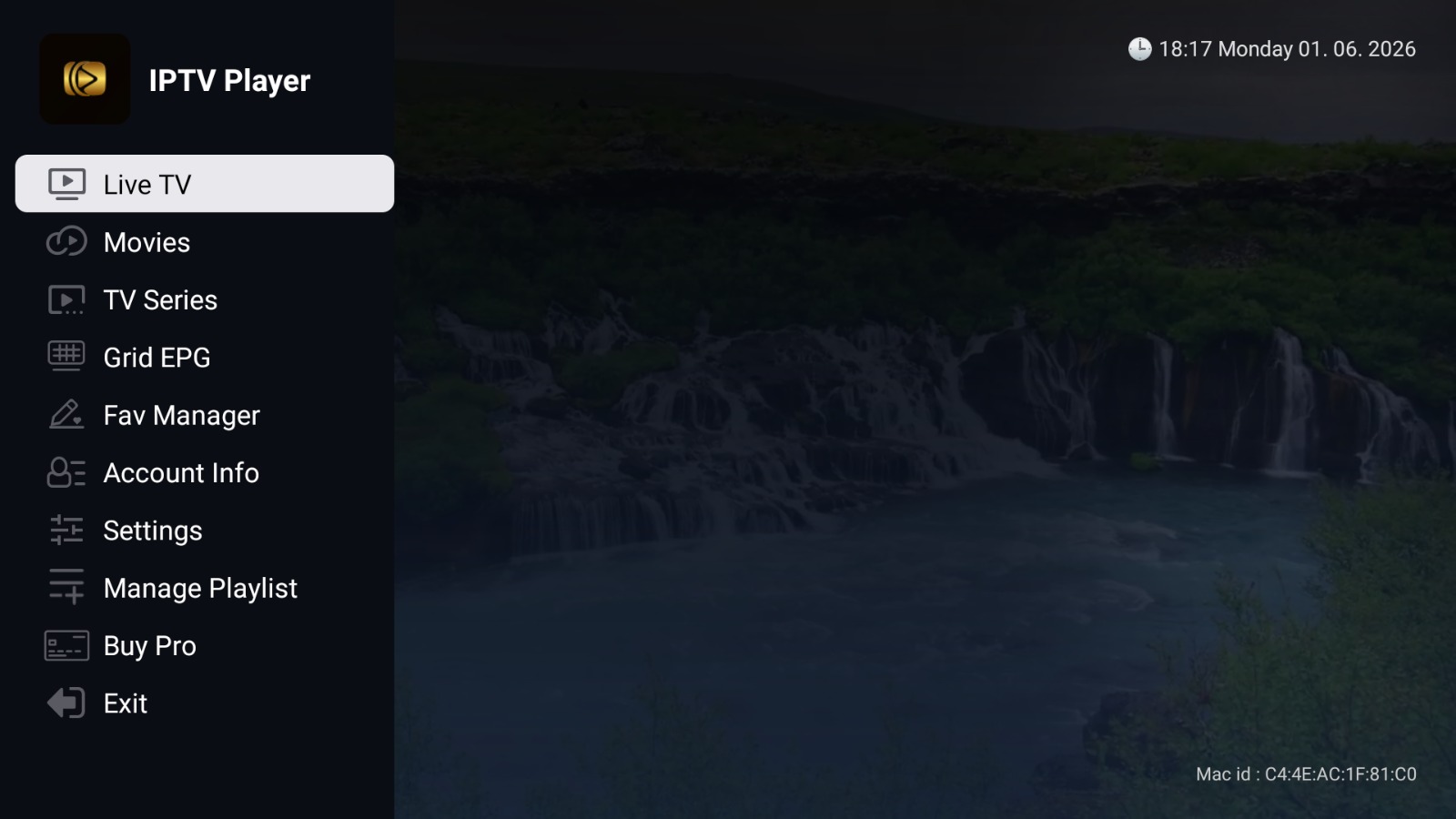 Streaming background preview